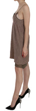 Cotton Green Spaghetti Strap A-line Mini Dress PINK MEMORIES