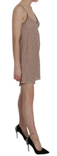 Beige Spaghetti Strap A-line Mini Cotton Dress PINK MEMORIES