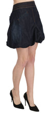 Blue Jeans Denim Cotton Stretch A-line Mini Exte