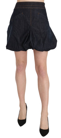 Blue Jeans Denim Cotton Stretch A-line Mini Exte