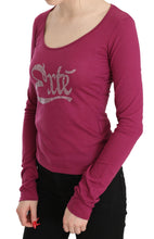 Pink Exte Crystal Embellished Long Sleeve Top Exte