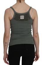 Green Spaghetti Strap Slim Fit Casual Tank Top Blouse PINK MEMORIES