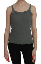 Green Spaghetti Strap Slim Fit Casual Tank Top Blouse PINK MEMORIES