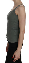 Green Spaghetti Strap Slim Fit Casual Tank Top Blouse PINK MEMORIES
