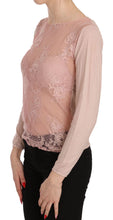 Pink Lace See Through Long Sleeve Top Blouse PINK MEMORIES