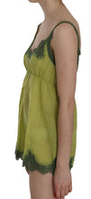 Green Lace Spaghetti Strap Tank Top Blouse PINK MEMORIES