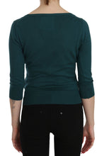 Blue Green Cotton 3/4 Sleeve Cardigan Top Blouse PINK MEMORIES