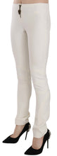 White Mid Waist Skinny Dress Trousers Pants Just Cavalli