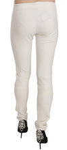 White Mid Waist Skinny Dress Trousers Pants Just Cavalli