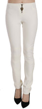 White Mid Waist Skinny Dress Trousers Pants Just Cavalli