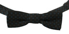 Men Gray Pattern Silk Adjustable Neck Papillon Bow Tie Dolce & Gabbana
