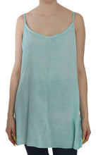 Blue Sleeveless Spaghetti Dress Blouse Ermanno Scervino