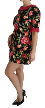 Floral Pink Lace A-Line Shift Mini Dress Dolce & Gabbana