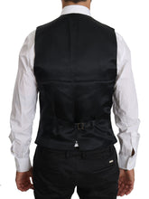 Blue Wool Waistcoat Formal Gilet Vest Dolce & Gabbana