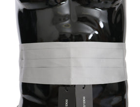 Gray Men Waist Belt 100% Silk Cummerbund Dolce & Gabbana