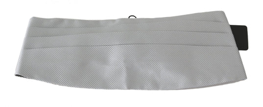 Gray Men Waist Belt 100% Silk Cummerbund Dolce & Gabbana