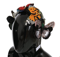 Tiara Floral Butterfly Sequin Diadem Headband Dolce & Gabbana