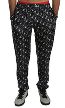 Silk Black Musical Instrument Trouser Pants Dolce & Gabbana