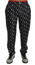 Silk Black Musical Instrument Trouser Pants Dolce & Gabbana