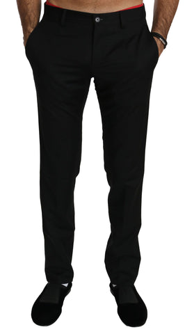 Black Dress Formal Trouser Mens Wool Pants Dolce & Gabbana