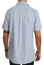 Blue Short Sleeve 100% Cotton Top Shirt Dolce & Gabbana