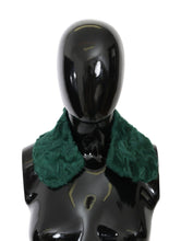 Green Fur Shoulder Collar Wrap Lambskin Scarf Dolce & Gabbana