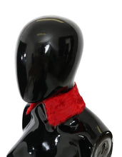 Red Fur Neck Collar Wrap Lambskin Scarf Dolce & Gabbana