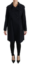 Coat Blue Cotton Women Trench Jacket Dolce & Gabbana