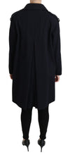 Coat Blue Cotton Women Trench Jacket Dolce & Gabbana