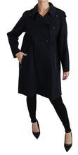 Coat Blue Cotton Women Trench Jacket Dolce & Gabbana