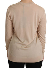 Beige Lace Long Sleeve Top Cashmere Blouse Dolce & Gabbana