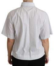 White Collared Short Sleeve Polo Shirt Top Dolce & Gabbana