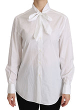 White Turtle Neck Long Sleeve Polo Shirt Dolce & Gabbana