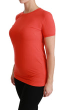 Red Crewneck Short Sleeve T-shirt Cotton Top Dolce & Gabbana