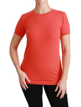 Red Crewneck Short Sleeve T-shirt Cotton Top Dolce & Gabbana