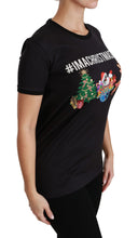 Black #ImAChristmasTree Crewneck Top T-shirt Dolce & Gabbana