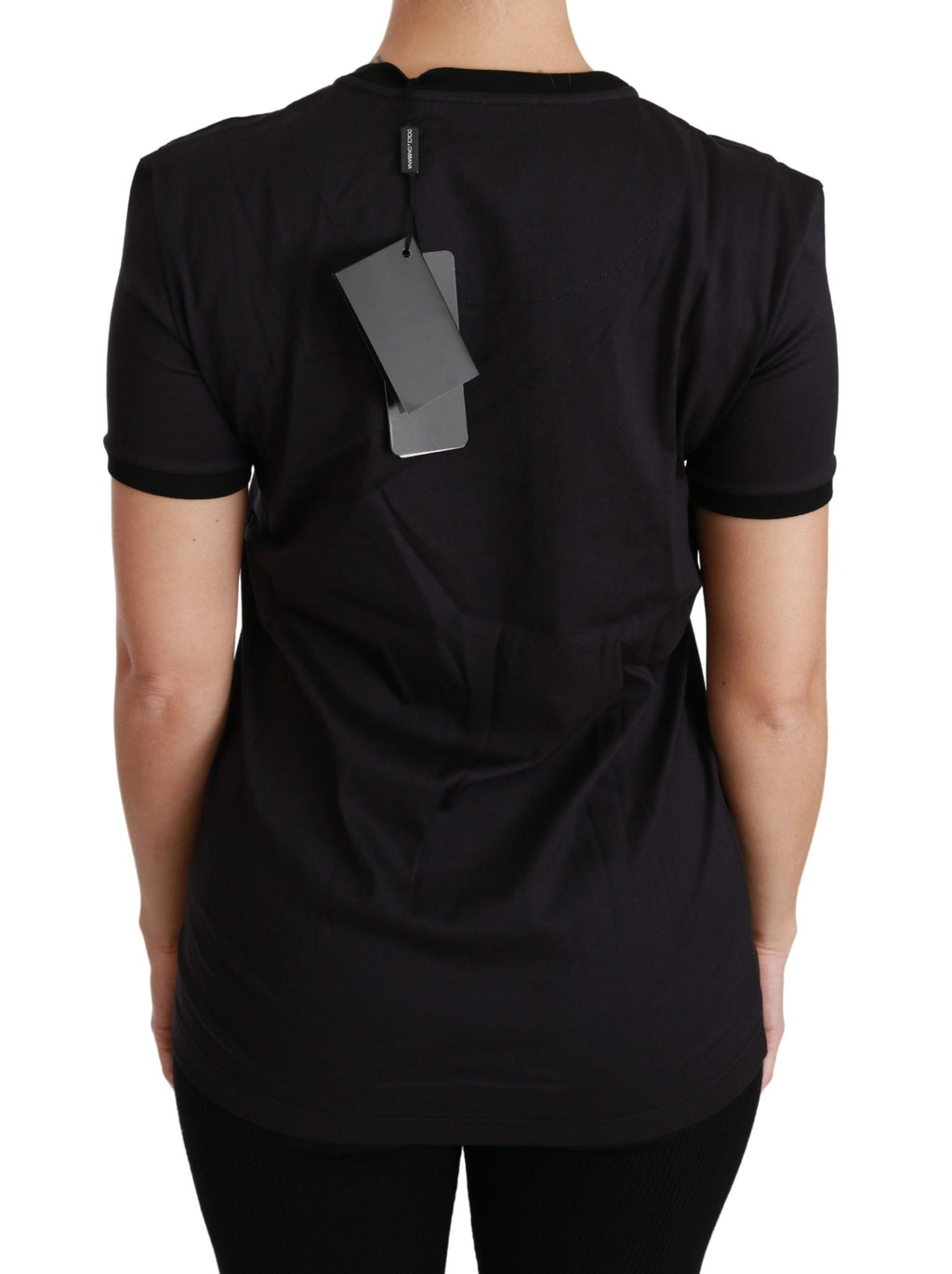 Dolce & Gabbana Black #ImAChristmasTree Crewneck Top T-shirt