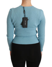 Blue Wool Queen Heart Pullover Sweater Dolce & Gabbana