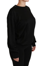 Black Cotton Crewneck Pullover Sweater Dolce & Gabbana