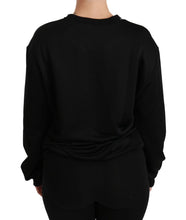 Black Cotton Crewneck Pullover Sweater Dolce & Gabbana