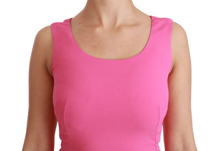 Pink Stretch Sheath Mini Bodycon Dress Dolce & Gabbana