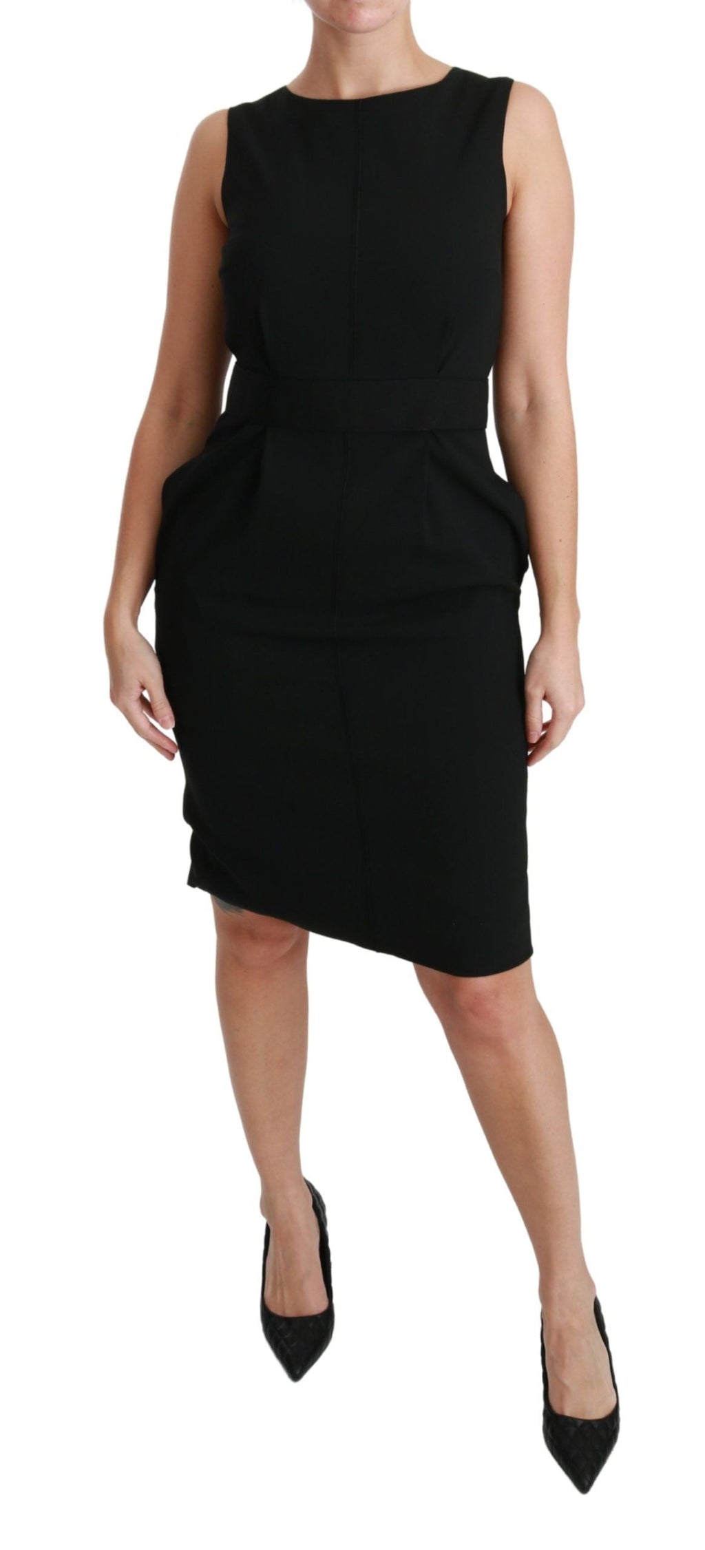Black Sheath Stretch Formal Dress Dolce & Gabbana