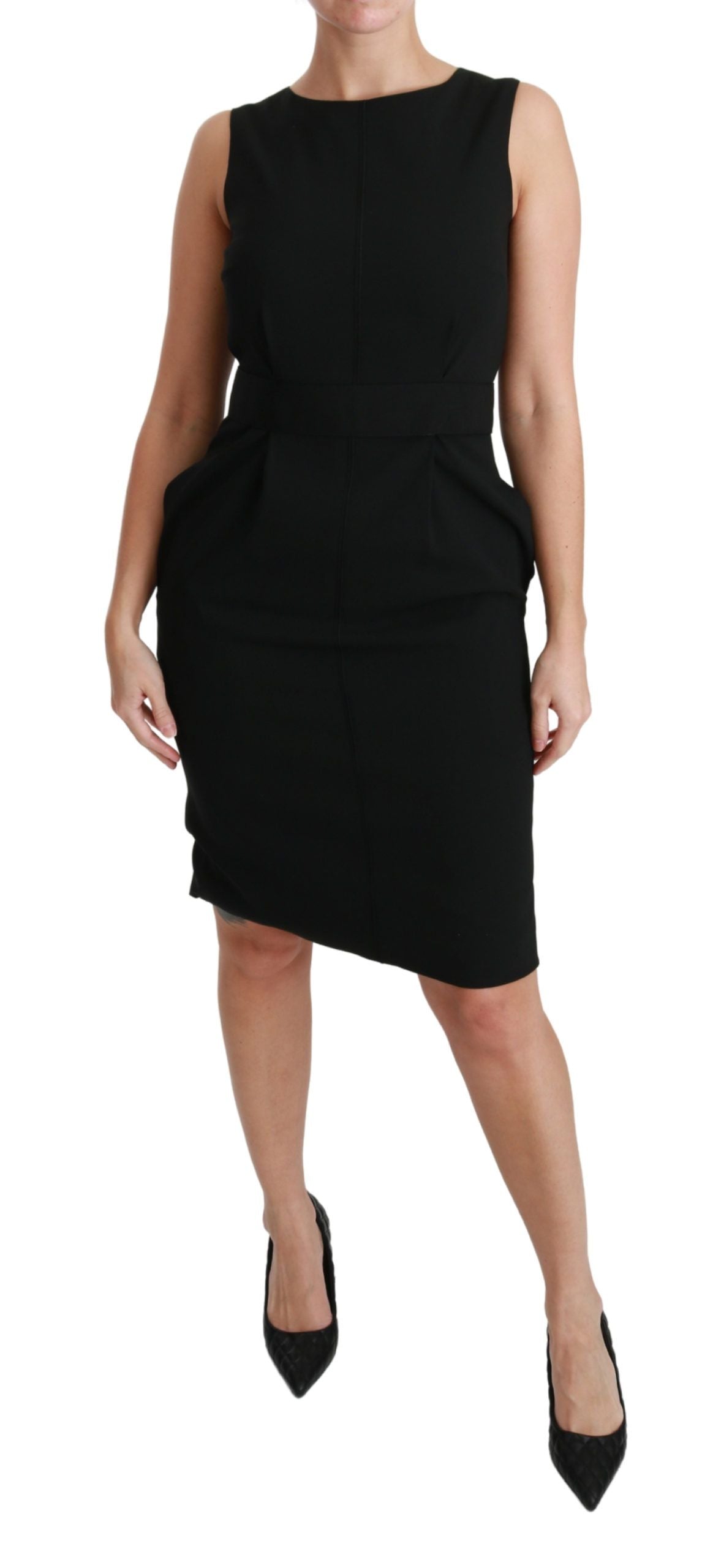 Black Sheath Stretch Formal Dress Dolce & Gabbana