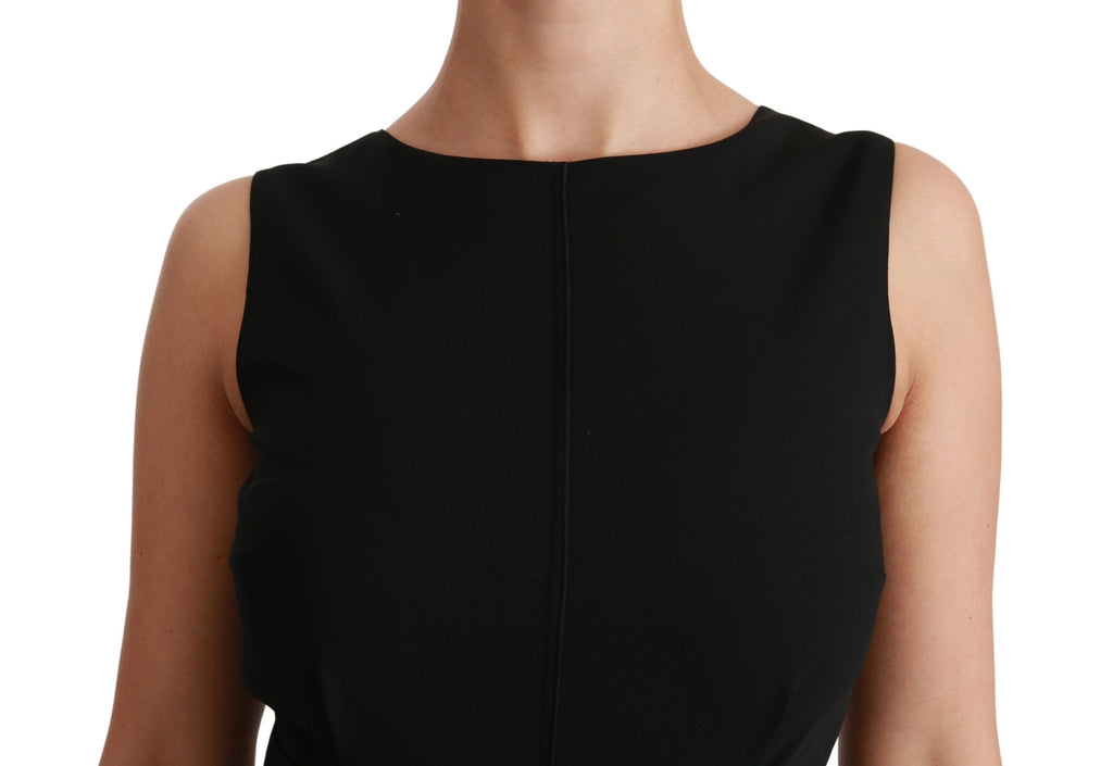 Black Sheath Stretch Formal Dress Dolce & Gabbana