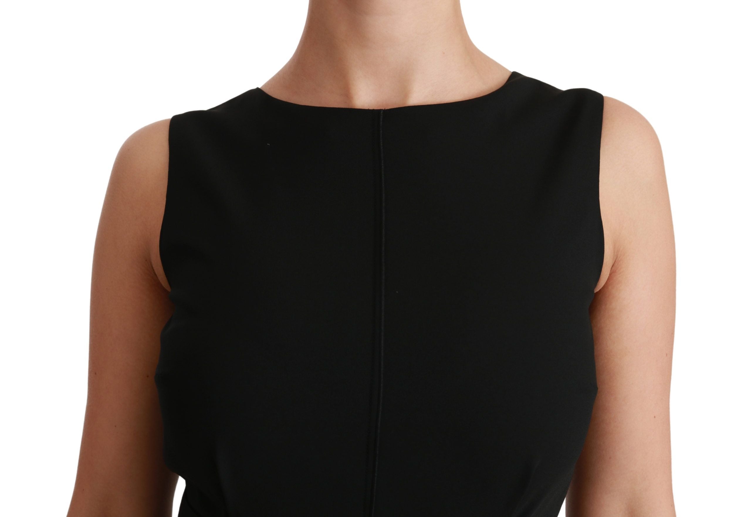Black Sheath Stretch Formal Dress Dolce & Gabbana