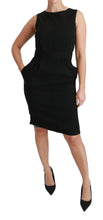 Black Sheath Stretch Formal Dress Dolce & Gabbana