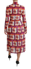 Purple Silk Bellezza A-Line Gown Dress Dolce & Gabbana