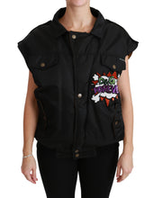 Black Queen Crown Sequined Bomber Jacket Dolce & Gabbana