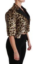 Blazer Gold Leopard Sequined Jacket Dolce & Gabbana
