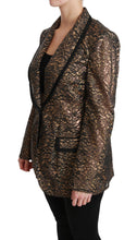 Gold Black Lace Blazer Coat Floral Jacket Dolce & Gabbana